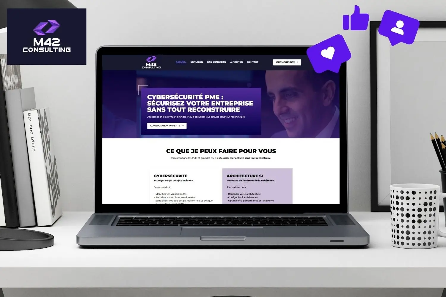 M42 site web cybersécurité